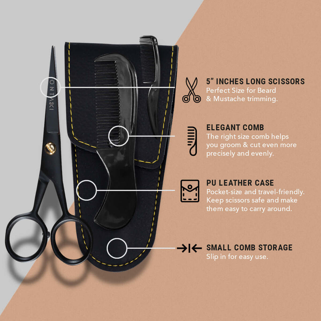 Mustsche Scissors German Steel Beard & Mustache Scissors (5