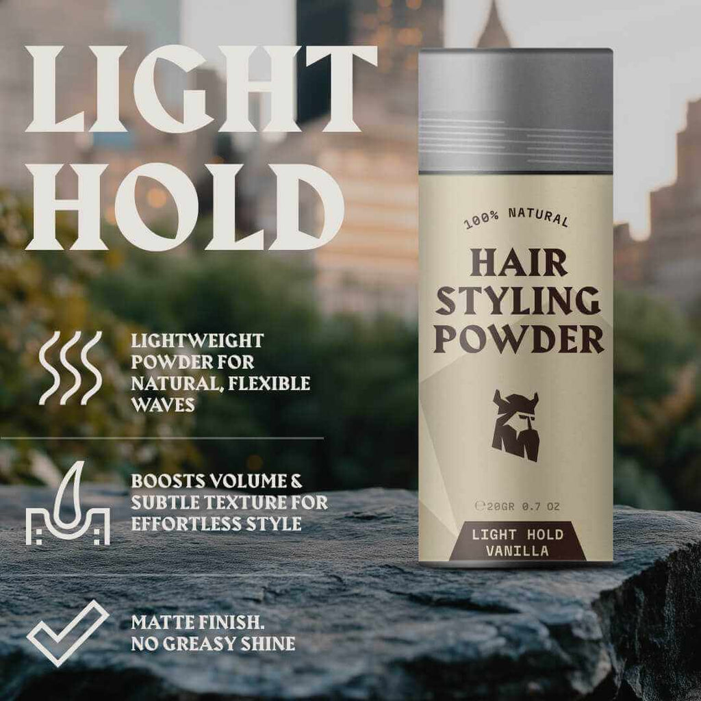 Hair Styling Powder for Men - Light Hold - Vanilla