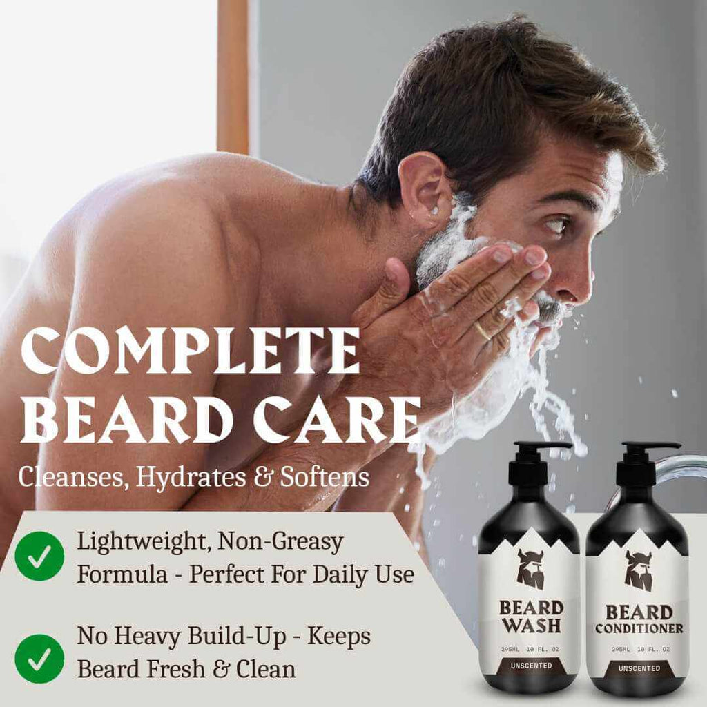 Beard Shampoo & Beard Conditioner - Unscented