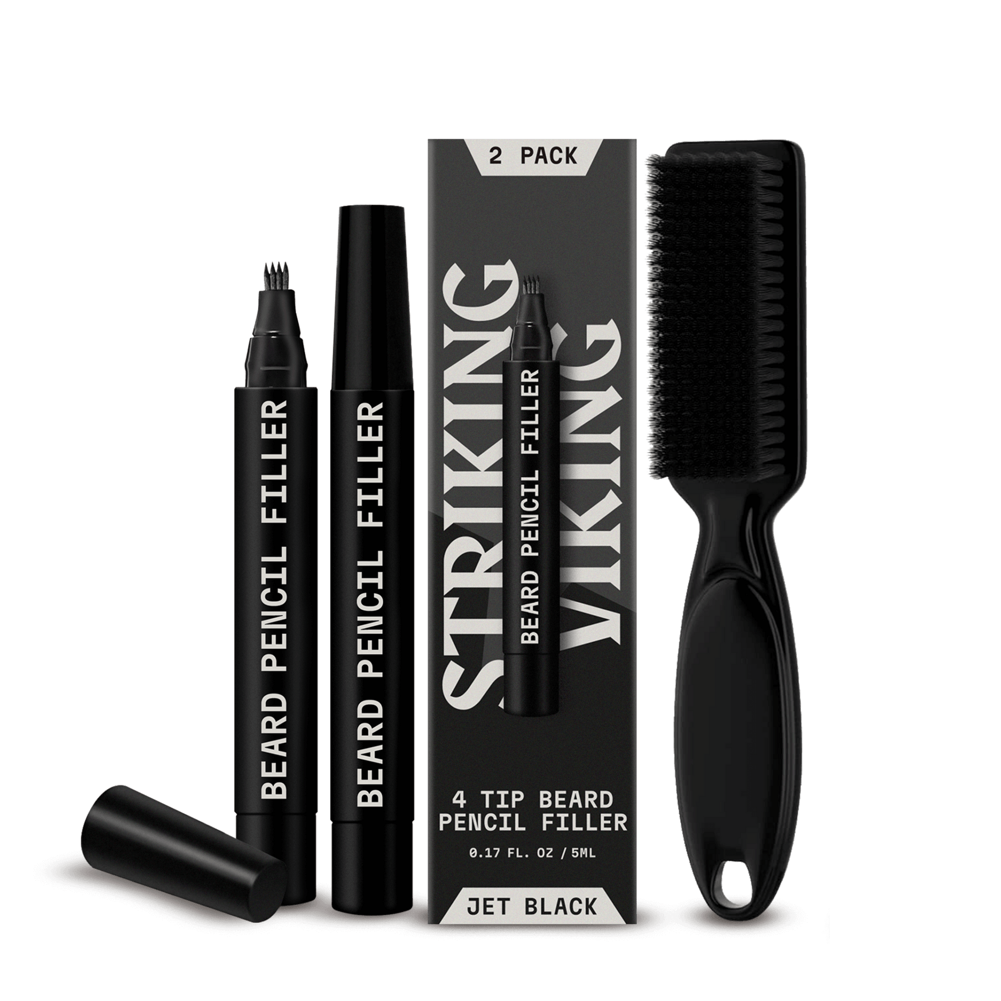 Beard Filler Pen (2 Pack) – Waterproof Beard Pen for Filling Gaps & Covering Patches