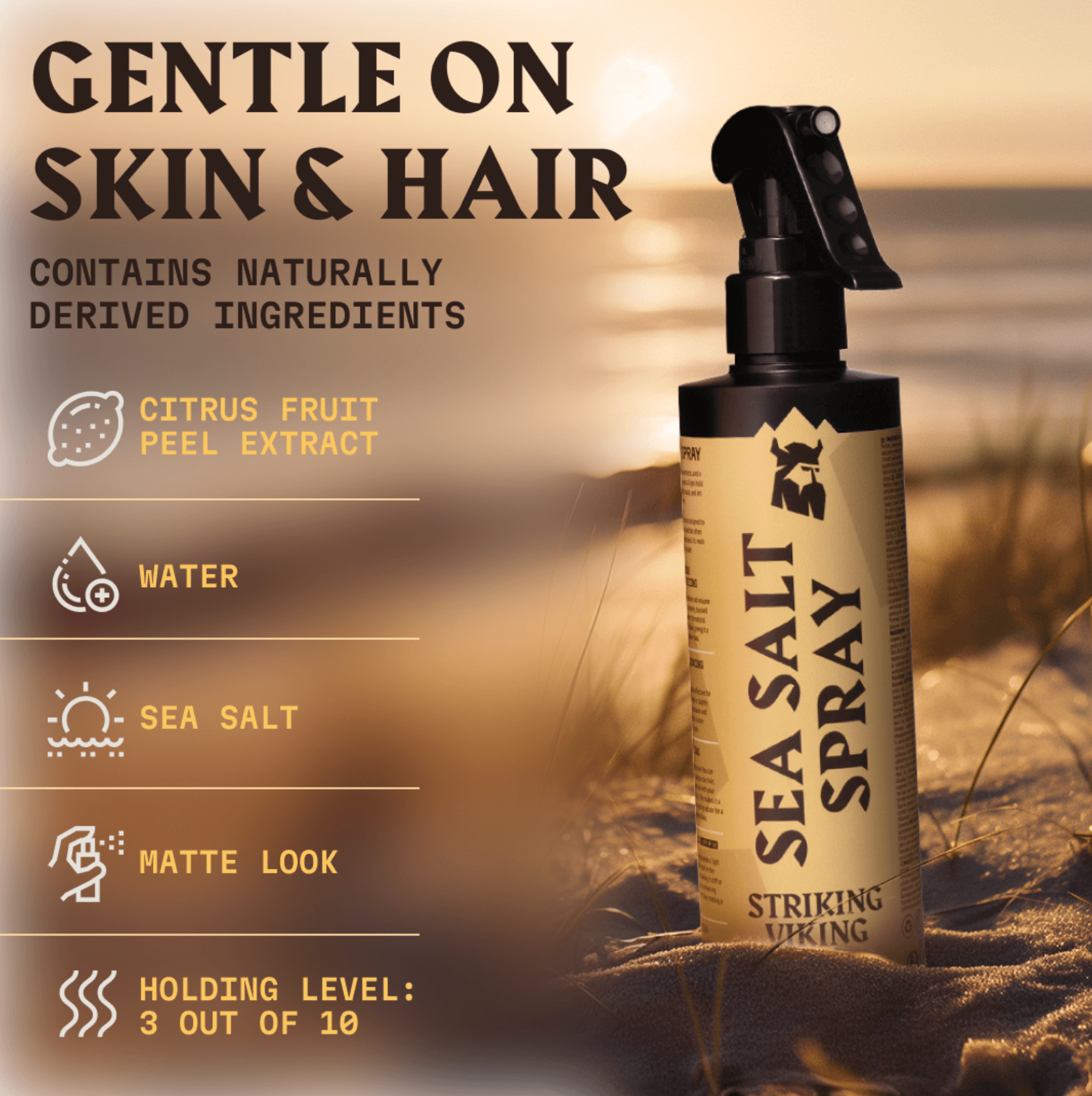 Sea Salt Hair Spray - Strong Hold - Citrus