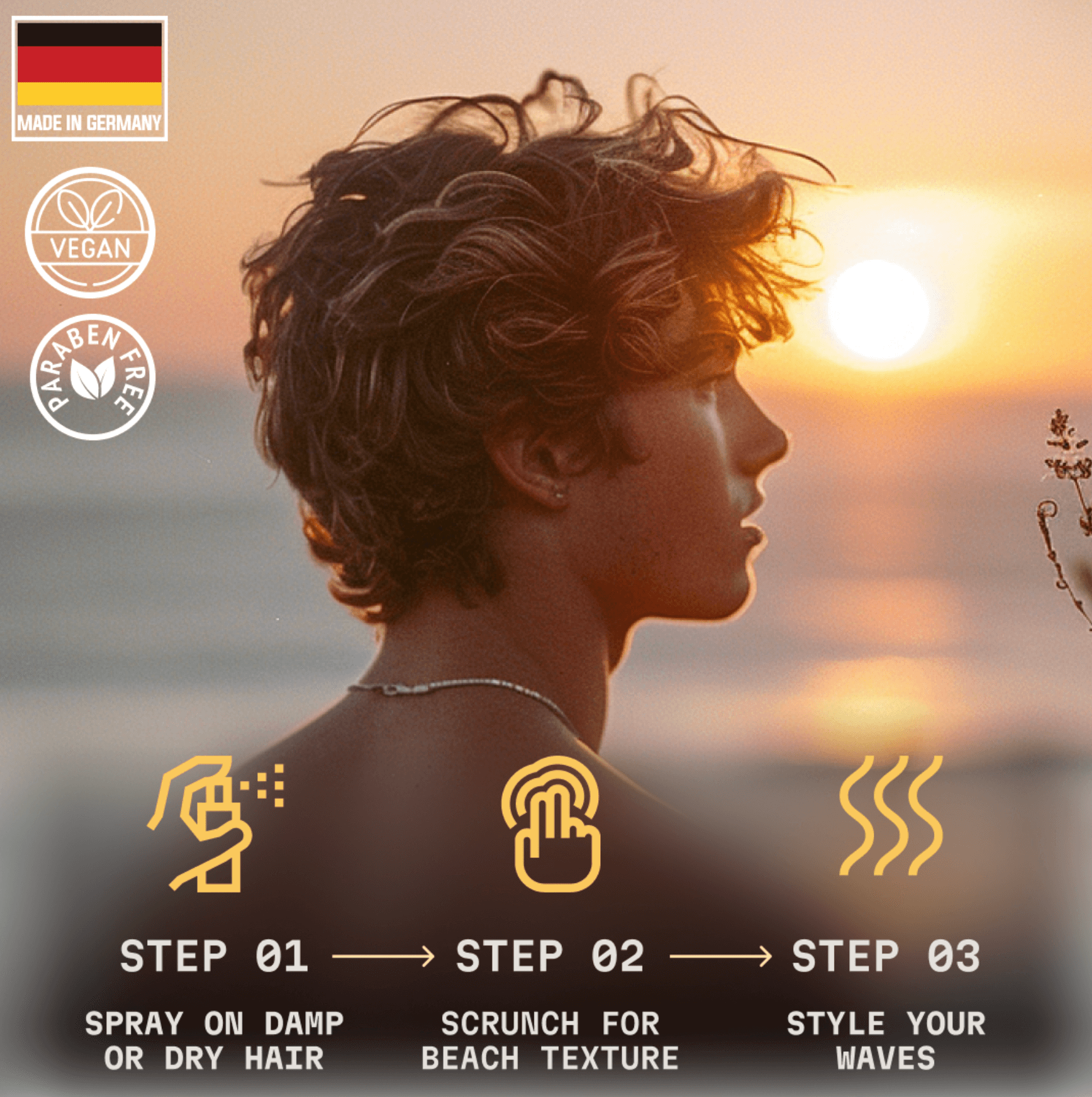 Sea Salt Hair Spray - Strong Hold - Citrus