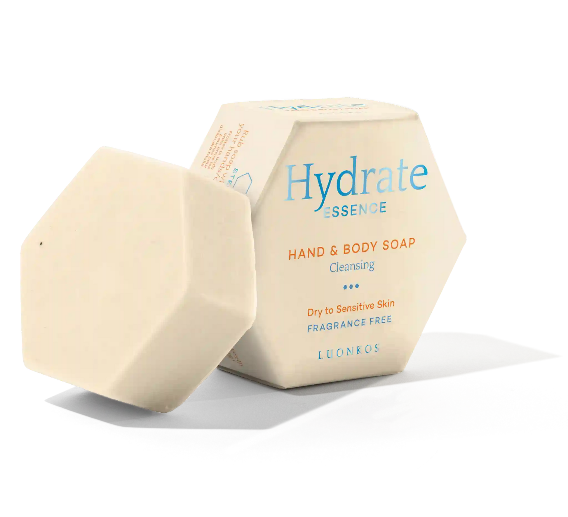 Hydrate Essence hand and body soap on a white background