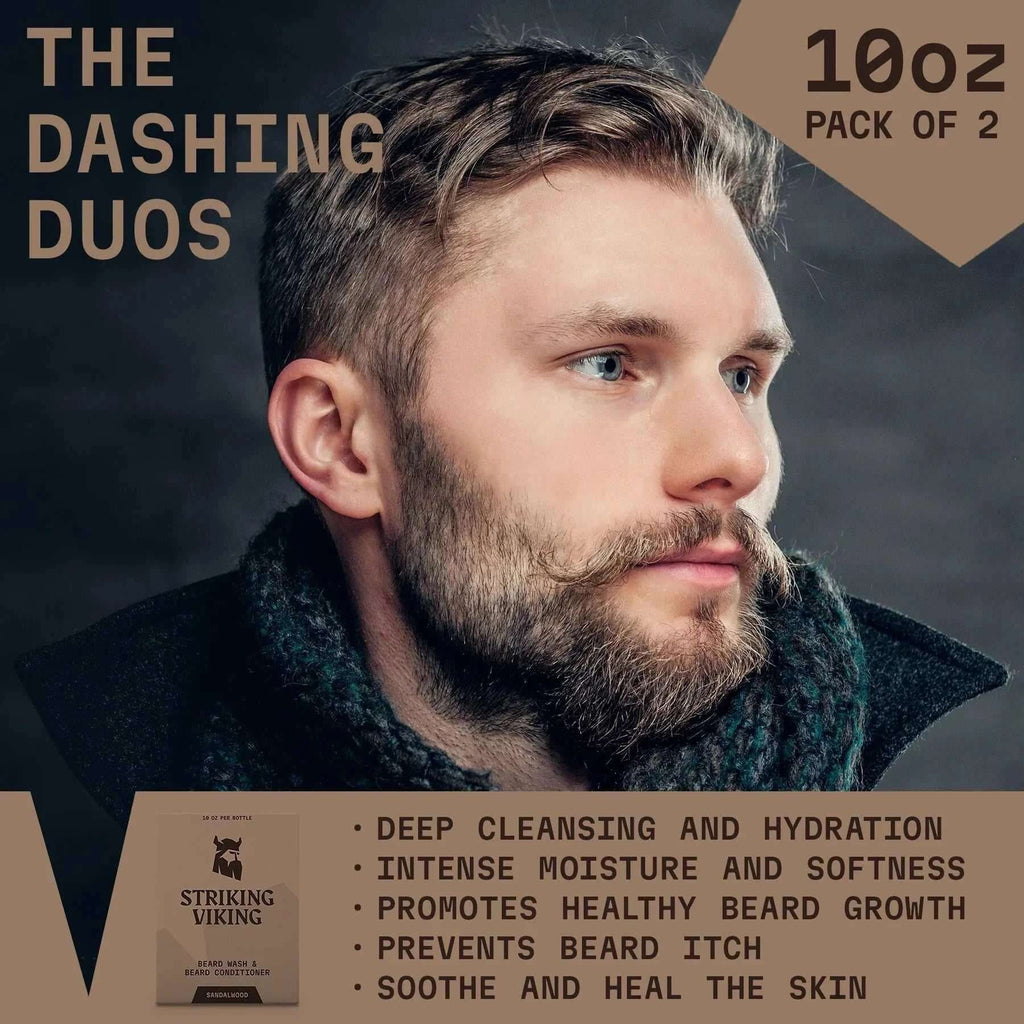 Beard Shampoo & Conditioner Set - Sandalwood