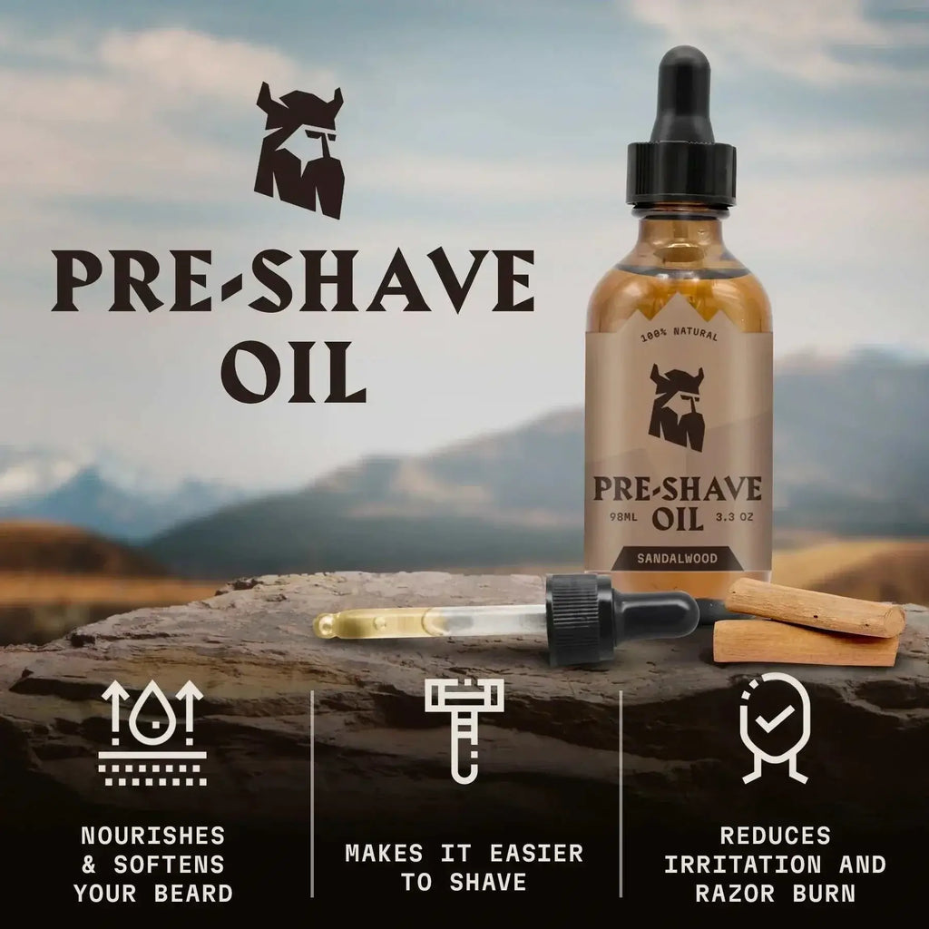 Pre Shave Oil for Men - Sandalwood