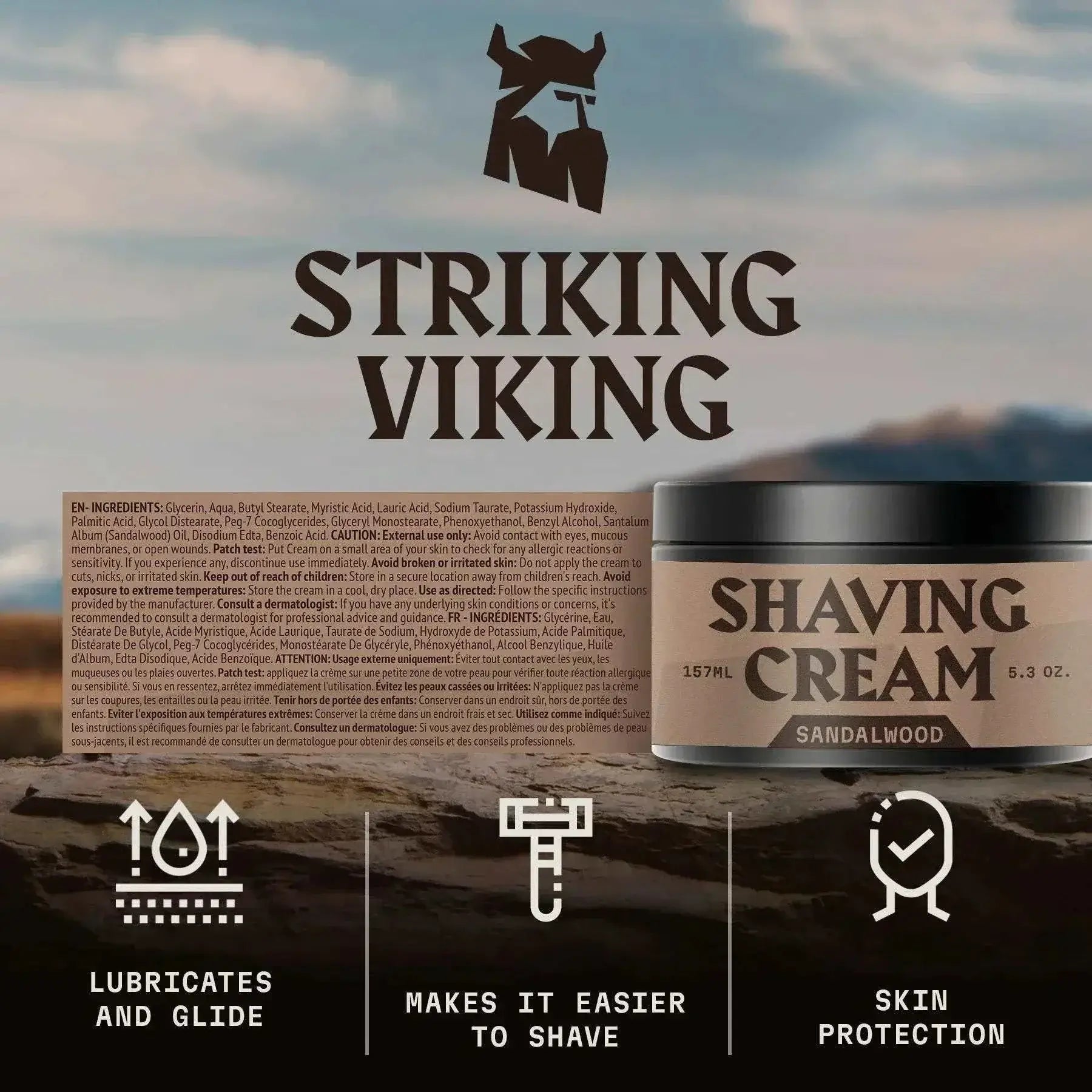Shaving Cream for Men - Sandalwood