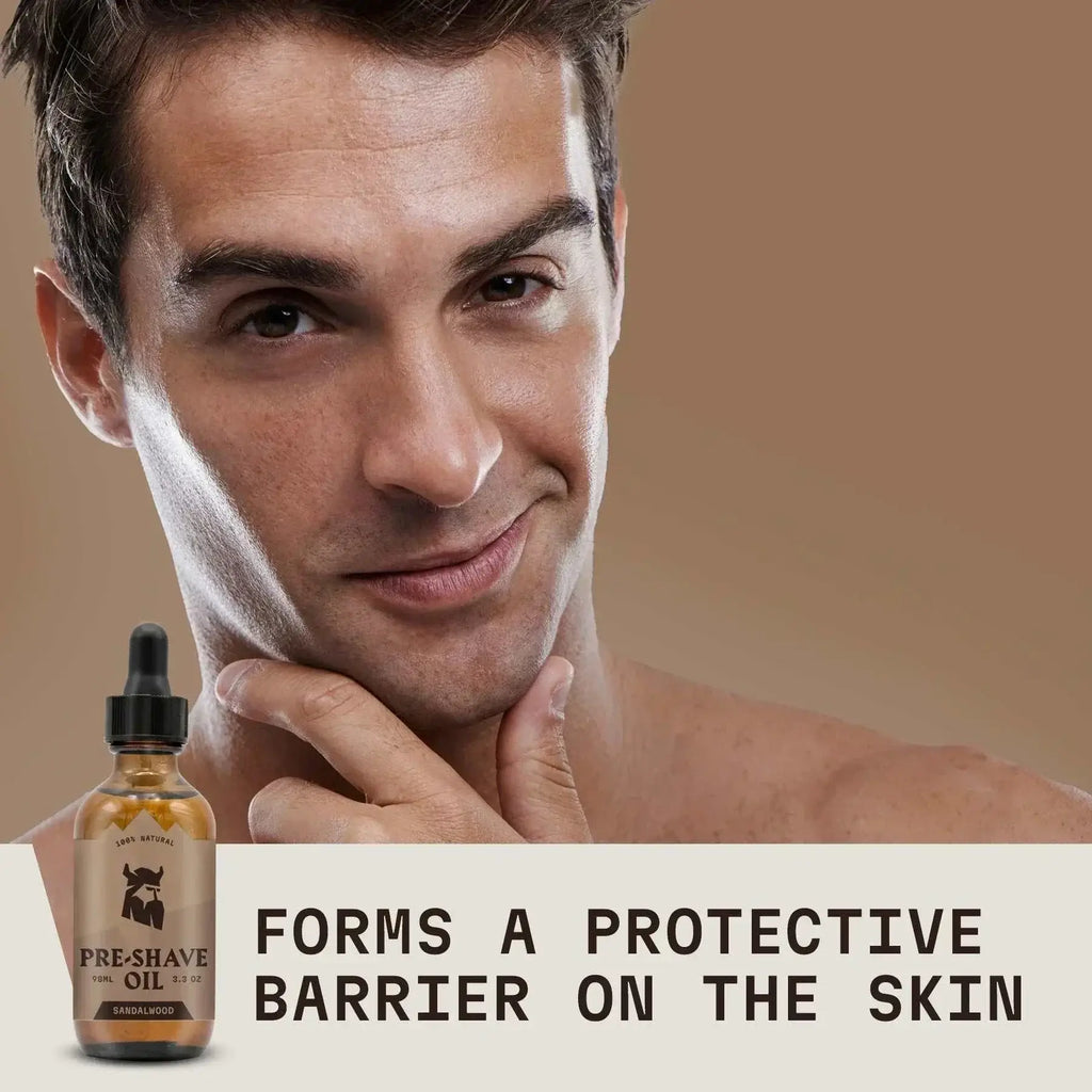 Pre Shave Oil for Men - Sandalwood