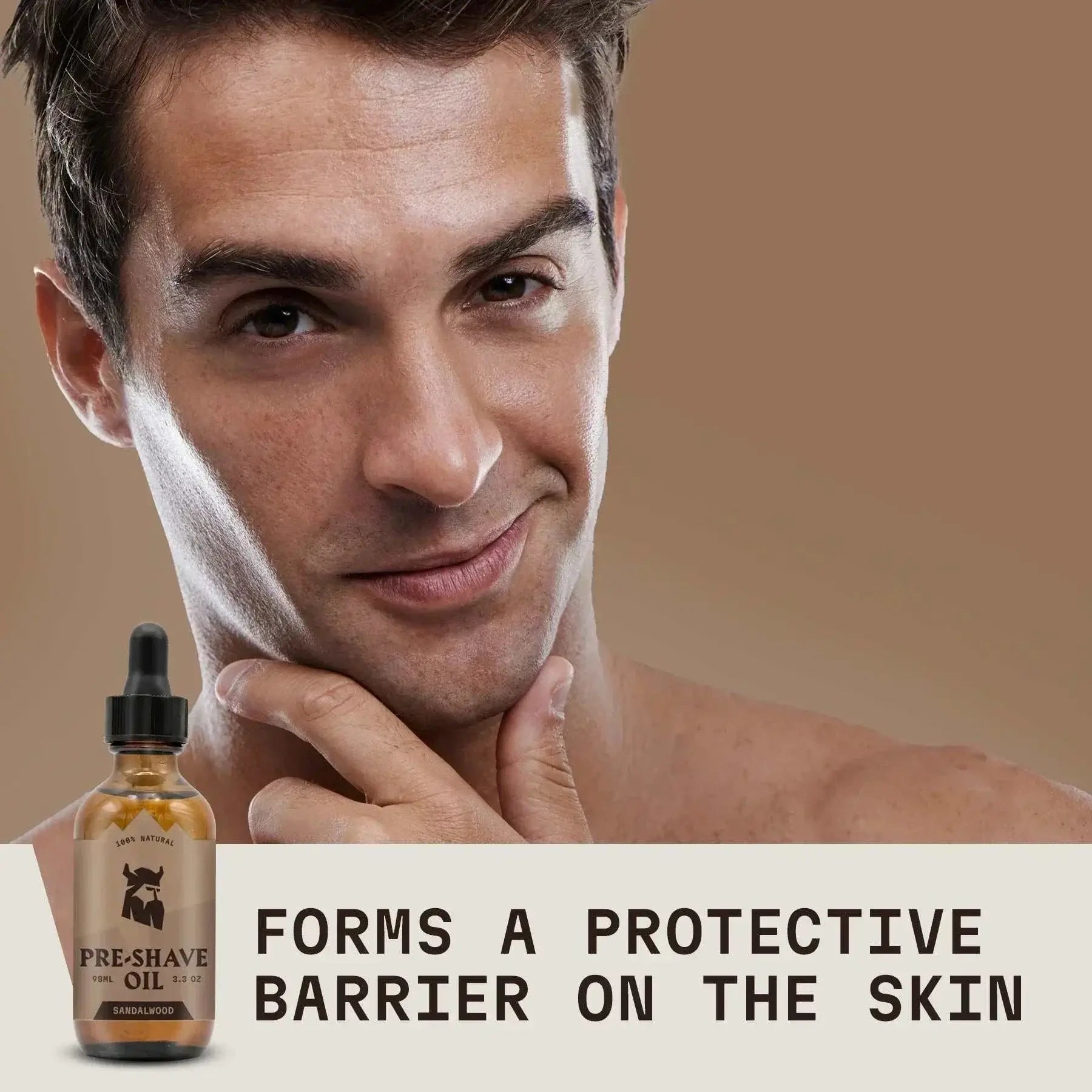 Pre Shave Oil for Men - Sandalwood