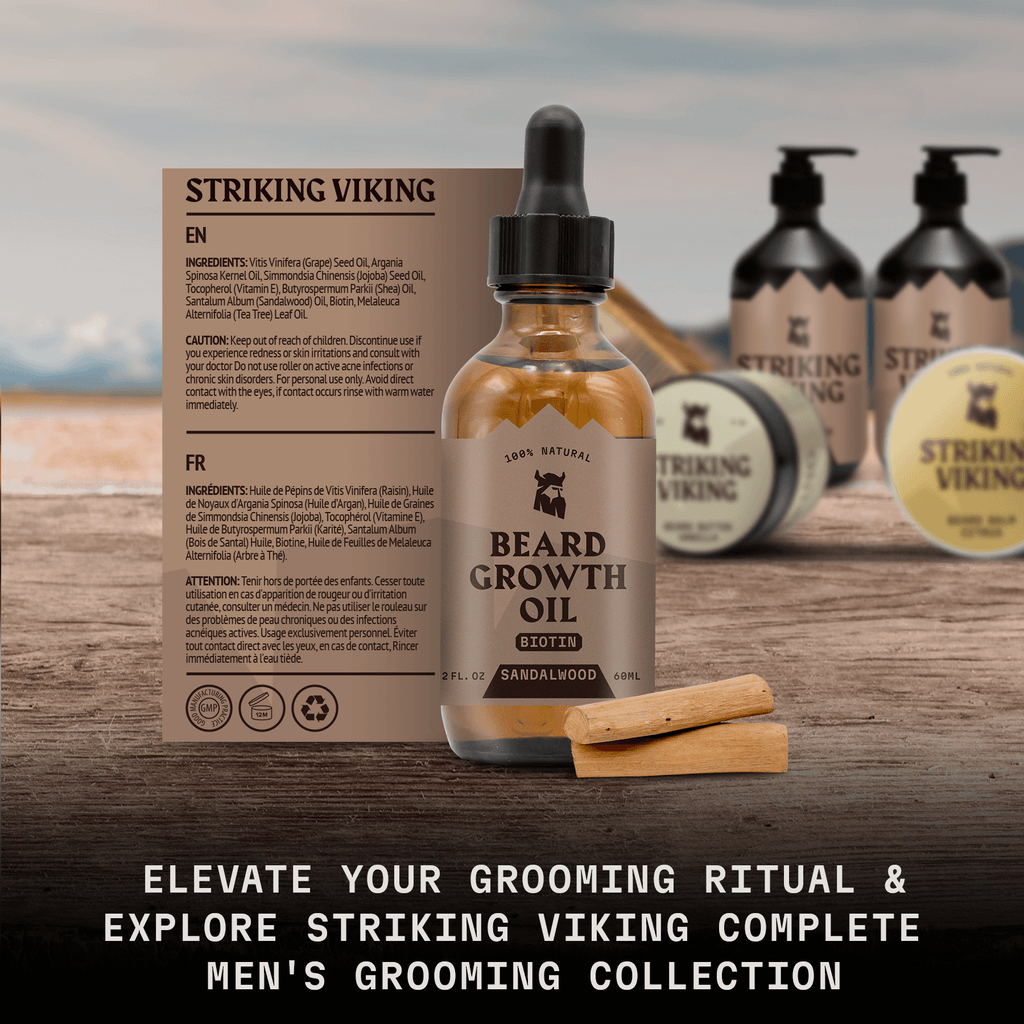 Beard Growth Oil Biotin - Sandalwood