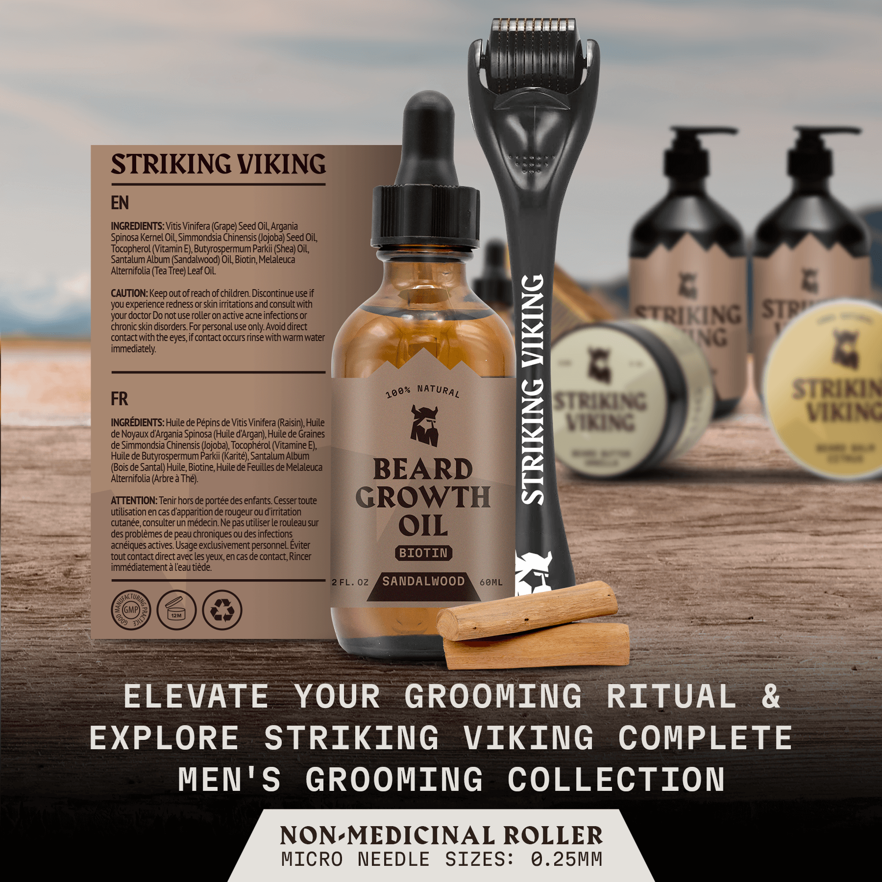 Beard Growth Kit - Sandalwood