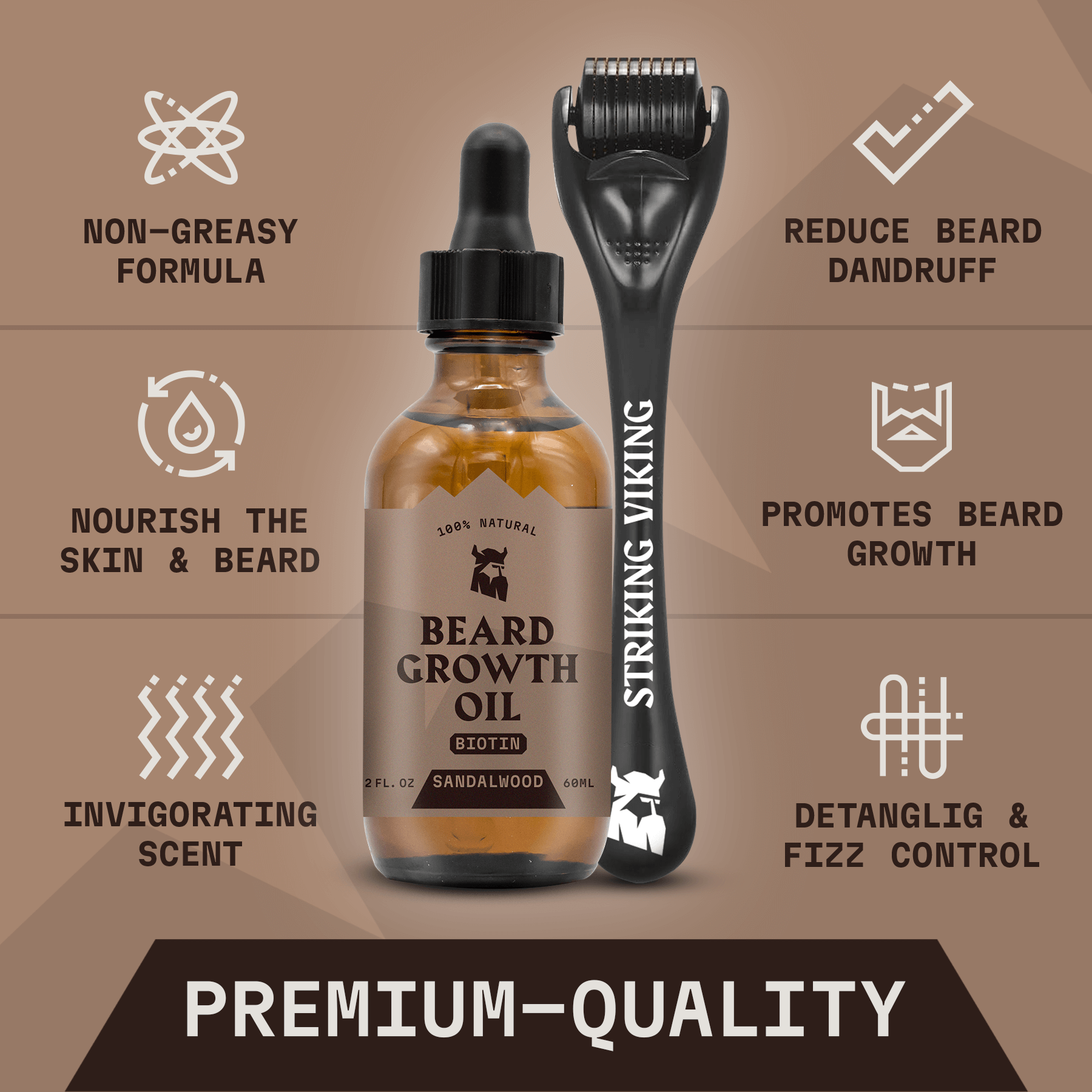 Beard Growth Kit - Sandalwood