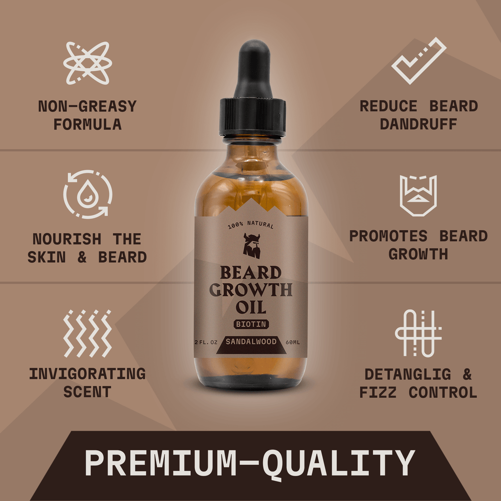 Beard Growth Oil Biotin - Sandalwood